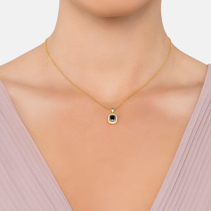 Whistledown Gemstone Pendant Necklace Sapphire Gold