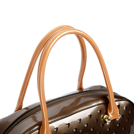 Starz Art Vegan Leather Retro Crystal Overnight Latch on Bag