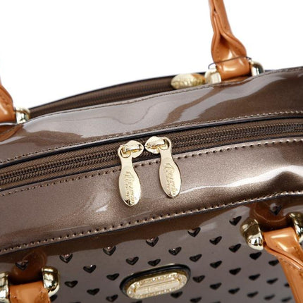Starz Art Vegan Leather Retro Crystal Overnight Latch on Bag