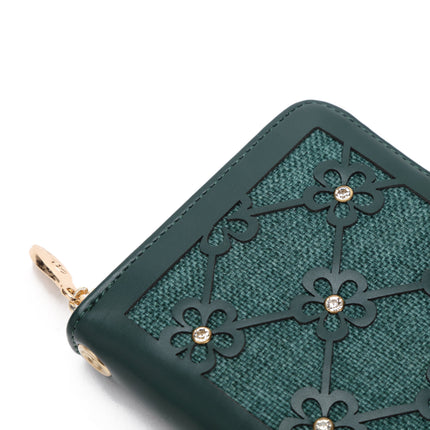 Wildflower Blossom Vegan Classy Travel Backpack + Wallet