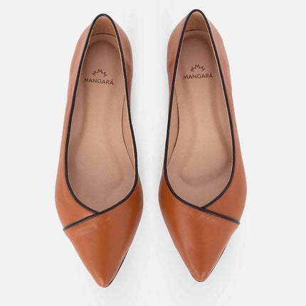 Ariri Black Leather Ballerinas – Comfort Flat