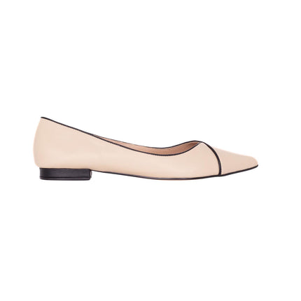 Ariri Black Leather Ballerinas – Comfort Flat