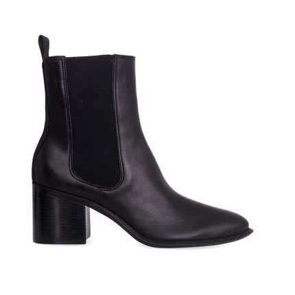 Canna Brown Leather Chelsea Ankle Boots – 6.5cm Block Heel
