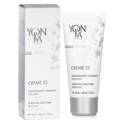 YONKA - Specifics Creme 15 With Burdock - Purifying, Soothing (For Blemishes)