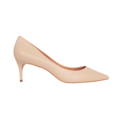 Tenate Black Leather Pumps – 6cm Medium Block Heel