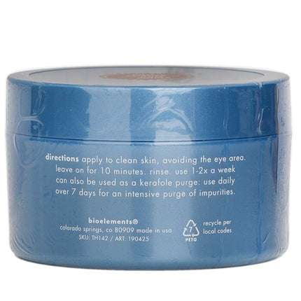 BIOELEMENTS - Kerafole - 10-Minute Deep Purging Facial Mask - For All Skin Types, Except Sensitive
