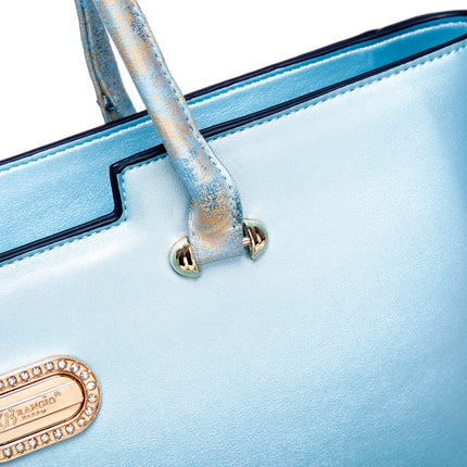 Brangio Italy Silver Bloom Tote