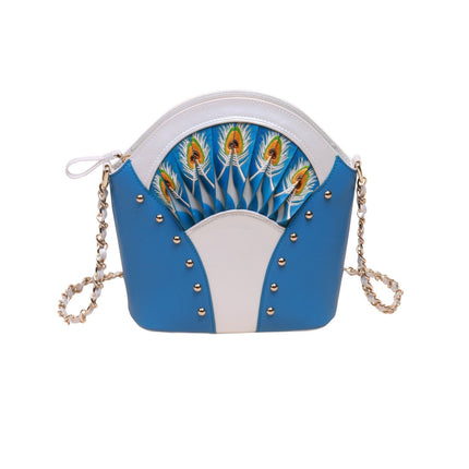 Feather Black Shoulder Bag