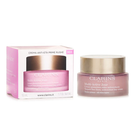 CLARINS - Multi-Active Day Targets Fine Lines Antioxidant Day Cream - For All Skin Types(Random Packaging)