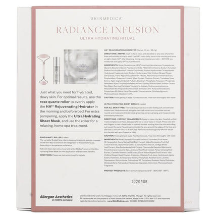 SKIN MEDICA - Radiance Infusion Ultra Hydrating Ritual Set: HA Rejuvenating Hydrator 28.4g + Ultra Hydrating Sheet Mask 2pcs + R