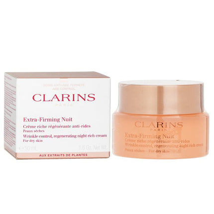 CLARINS - Extra-Firming Nuit Wrinkle Control, Regenerating Night Rich Cream - For Dry Skin