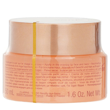 CLARINS - Extra-Firming Nuit Wrinkle Control, Regenerating Night Rich Cream - For Dry Skin