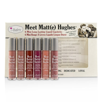 THEBALM - Meet Matt(e) Hughes 6 Mini Long Lasting Liquid Lipsticks Kit 6x1.2ml/0.04oz