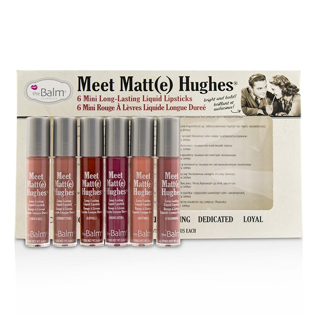 THEBALM - Meet Matt(e) Hughes 6 Mini Long Lasting Liquid Lipsticks Kit 6x1.2ml/0.04oz