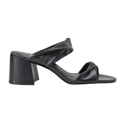 Xaxim Goat Green Leather Mules – 6.5cm Block Heel Slip-On