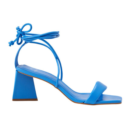 Caúna Calf Orange Leather Strappy Sandals – 6.5cm Block Heel