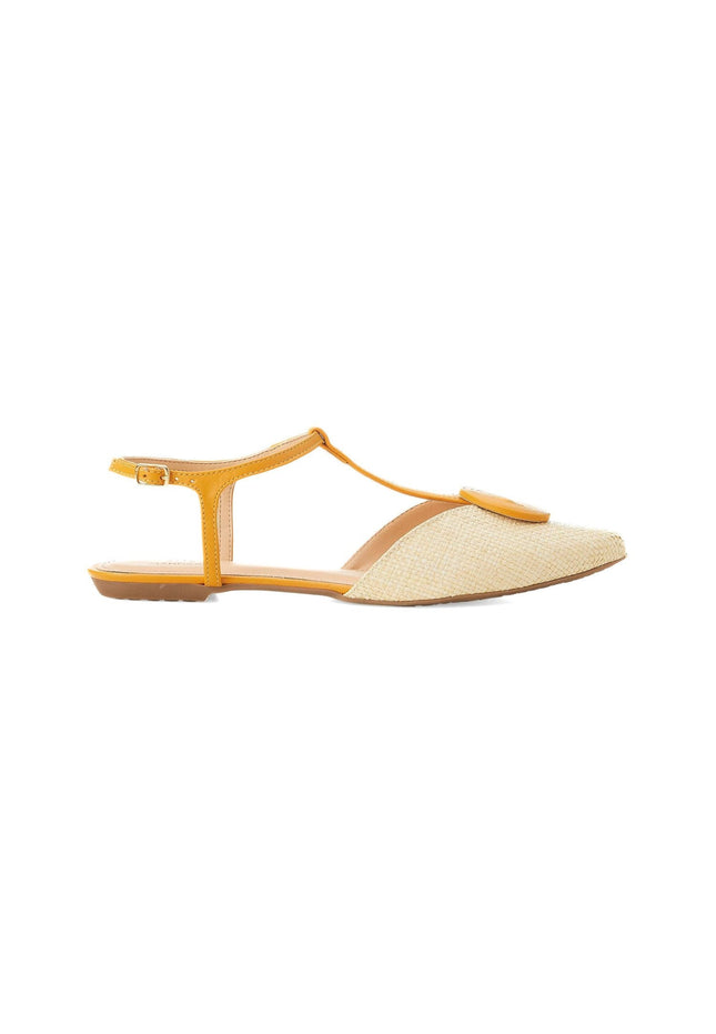 Acerola Textile Sandals – Natural Eco Flat