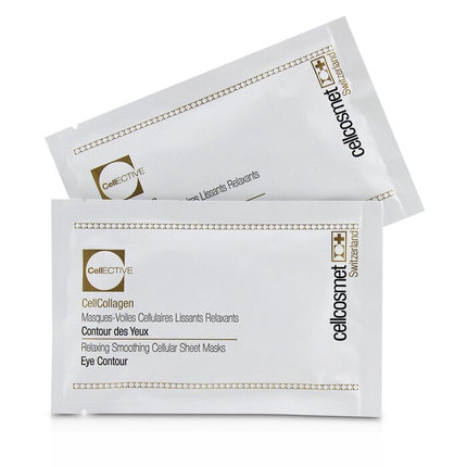 CELLCOSMET & CELLMEN - Cellcosmet CellEctive CellCollagen Eye Contour Relaxing Smoothing Cellular Sheet Masks
