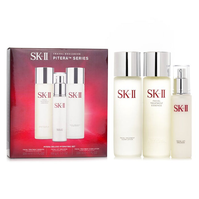 SK II - Pitera Deluxe Hydrating  3-Pieces Set: Facial Treatment Essence 230ml + Facial Lift Emulsion 100g + Facial Treatment Cle