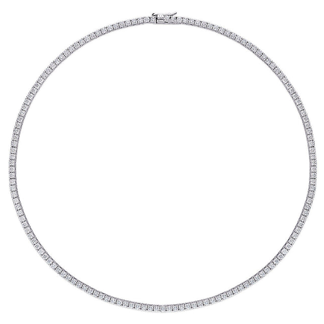 12.5 Ct. DEW Created Moissanite Tennis Necklace - Available in 6 Sizes