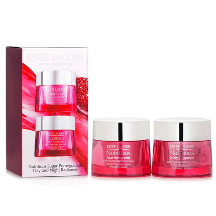 ESTEE LAUDER - Nutritious Super-Pomegranate Day & Night Radiance Set: Moisture Creme 50ml+ Night Creme/Mask 50ml
