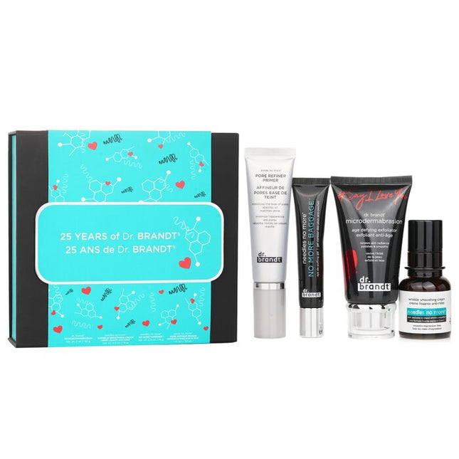 DR. BRANDT - 25 Years of Dr. Brandt Kit: Microdermabrasion 60g+ Wrinkle Smoothing Cream 15g+ Pore Refiner Primer 30ml+ No More B