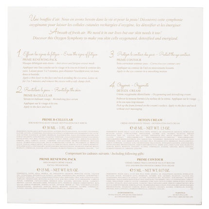 VALMONT - The Oxygen Symphony Set: Prime Renewing Pack 15ml + Prime B -Cellular 30ml + Prime Contour 5ml + Deto2x Cream 45ml