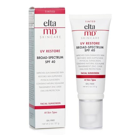 ELTAMD - UV Restore Physical Facial Sunscreen SPF 40 - Tinted