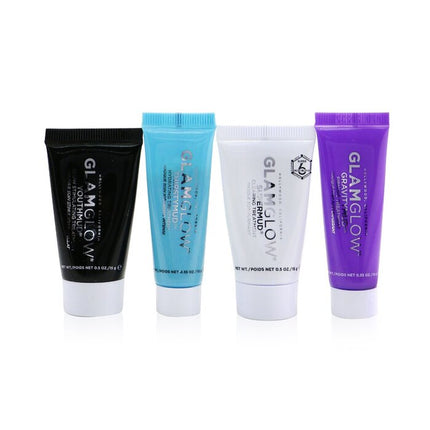 GLAMGLOW - Instant Celebrity Skin Masking Set: 1x Supermud Clearing Treatment - 15g/0.5oz + 1x Youthmud Glow Stimulating Treatme