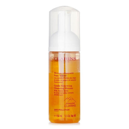 CLARINS - Gentle Renewing Cleansing Mousse With Alpine Herbs & Tamarind Pulp Extracts