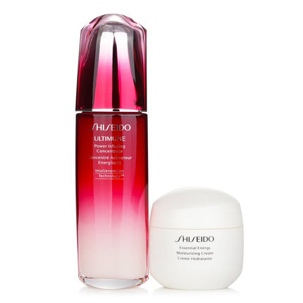 SHISEIDO - Defend & Regenerate Power Moisturizing Set: Ultimune Power Infusing Concentrate N 100ml + Essential Energy Moisturizi