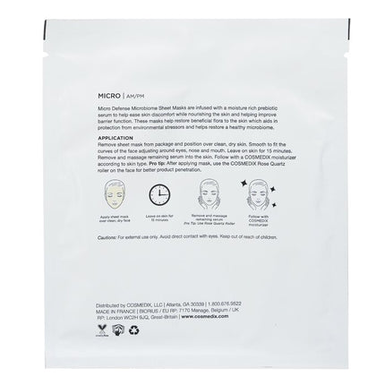 COSMEDIX - Micro Defense Microbiome Sheet Mask (Salon Size)