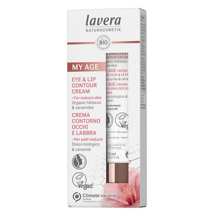 LAVERA - My Age Eye & Lip Contour Cream With Organic Hibiscus & Ceramides - For Mature Skin