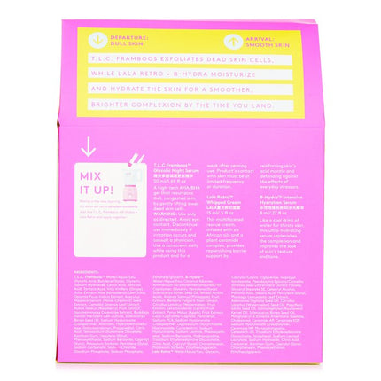 DRUNK ELEPHANT - The TakeOff Kit: T.L.C Framboos Night Serum 50ml+ B-Hydra Serum 8ml+ Lala Retro Whipped Cream 15ml