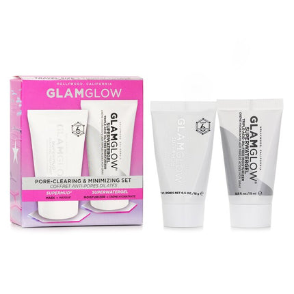 GLAMGLOW - Pore-Clearing & Minimizing Set: Supermud Clearing Treatment 15g + Superwatergel Moisturizer 15ml