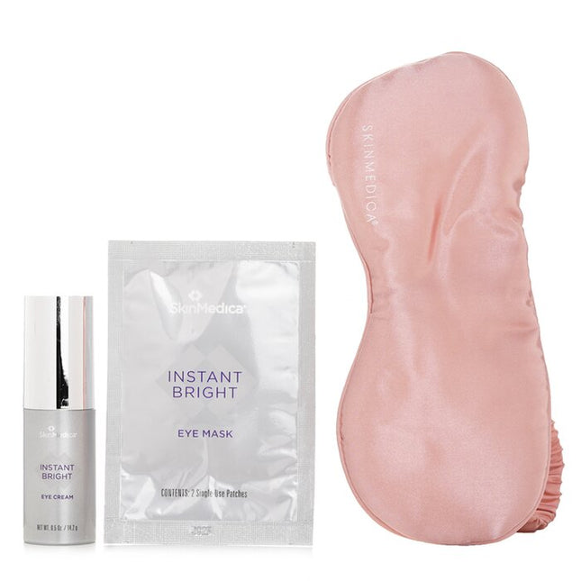 SKIN MEDICA - Instant Bright Eye Essentials Set: Instant Bright Eye Cream 14.2g + Instant Bright Eye Masks 6x2.34g + Sleep Mask