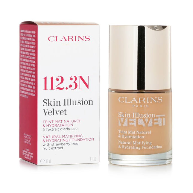 CLARINS - Skin Illusion Velvet Natural Matifying & Hydrating Foundation 30ml/1oz