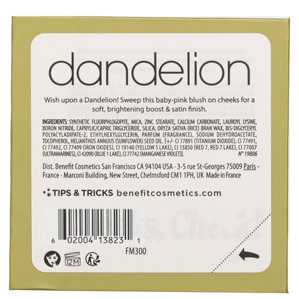 BENEFIT - Dandelion Baby Pink Brightening Blush