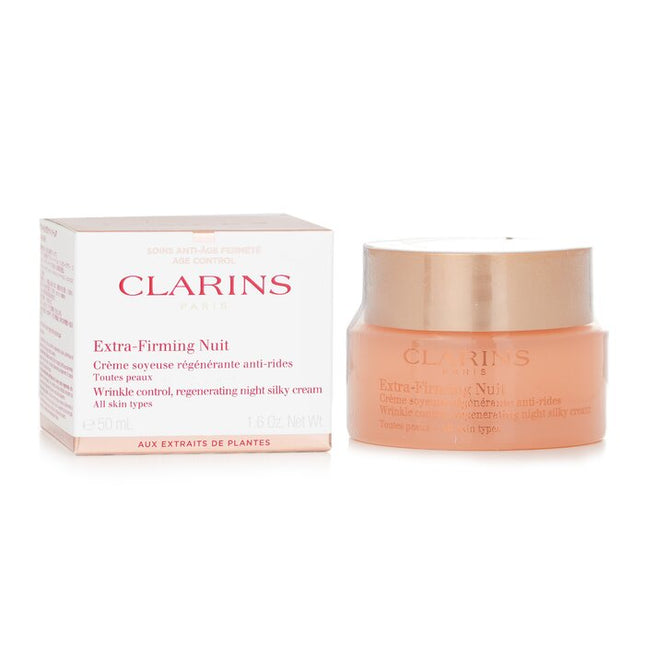 CLARINS - Extra Firming Nuit Wrinkle Control, Regenerating Night Silky Cream (All Skin Type)