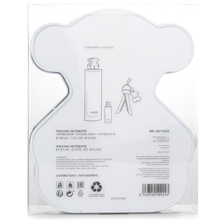 TOUS - Eau De Toilette Spray 90ml + Eau De Toilette 4.5 Ml + Key Ring