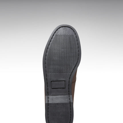 Boat Loafers, Brown Leather