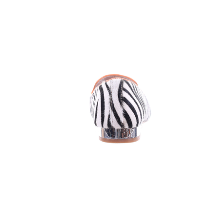 Zebra Print Pointed Toe Ballerina