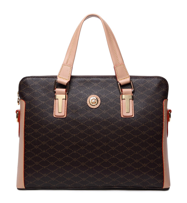 Misty Lexington Lady  Genuine Leather Office Bag  [Made in Italy]