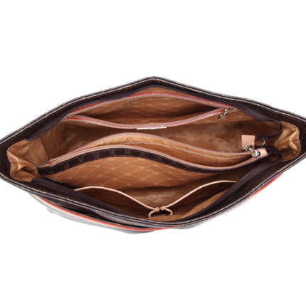 Misty Roaring Elegance  Genuine Leather Purse  [Made in Italy]