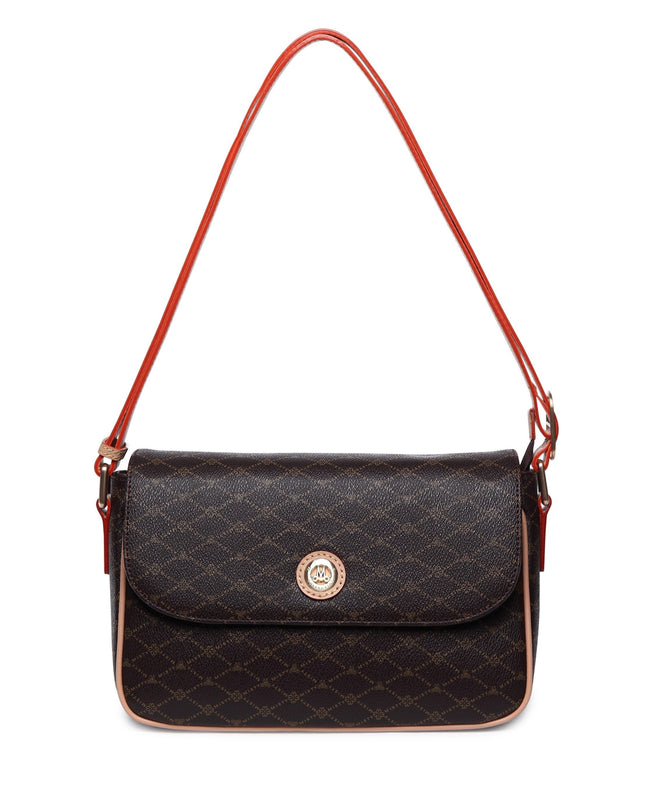 Misty Opulent Oasis  Genuine Leather Crossbody Bag  [Made in Italy]