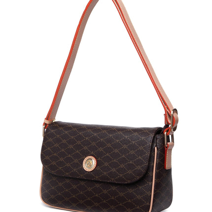 Misty Opulent Oasis  Genuine Leather Crossbody Bag  [Made in Italy]