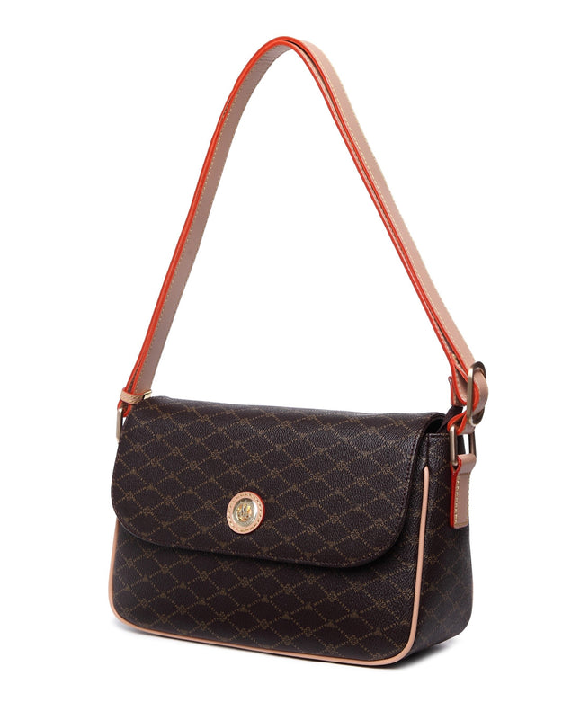 Misty Opulent Oasis  Genuine Leather Crossbody Bag  [Made in Italy]