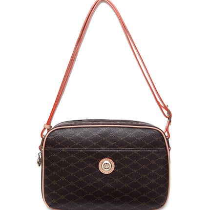 Misty Saphir  Genuine Leather Crossbody Bag  [Made in Italy]