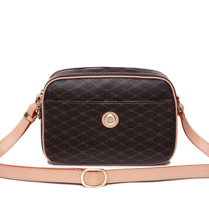 Misty Saphir  Genuine Leather Crossbody Bag  [Made in Italy]