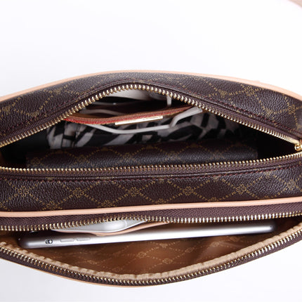 Misty Saphir  Genuine Leather Crossbody Bag  [Made in Italy]